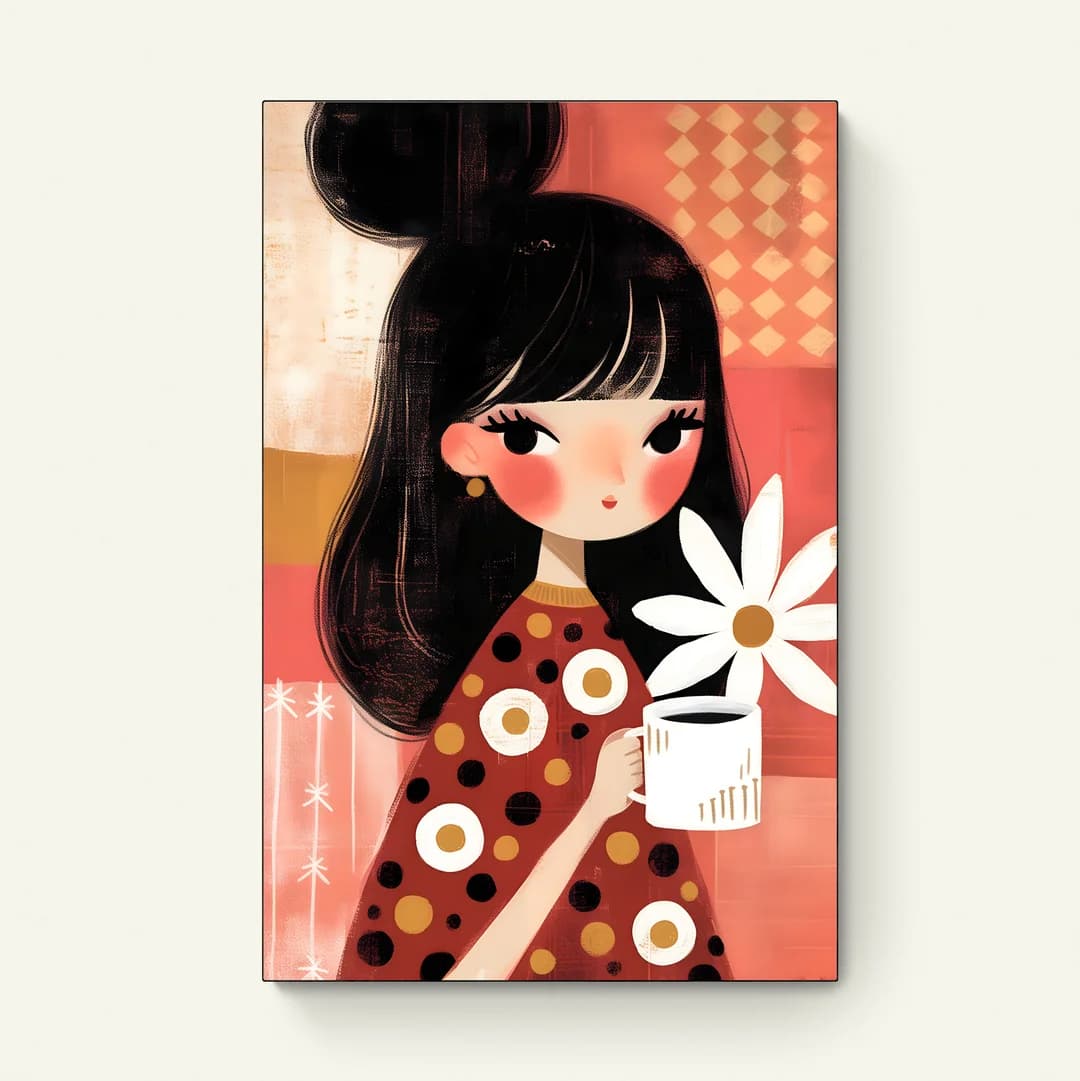 Koffie en bloemen