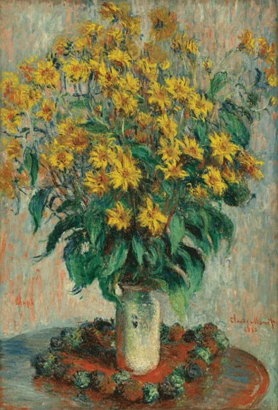 Aardpeer bloemen – Claude Monet