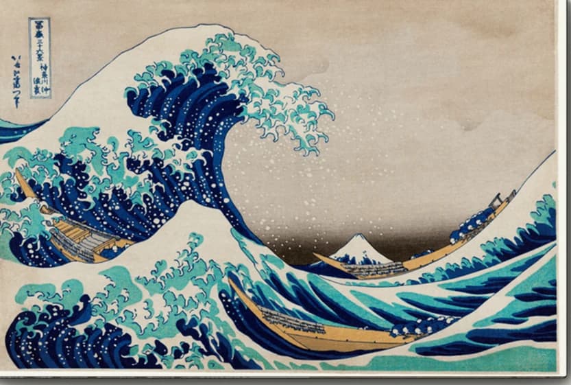 De grote golf van Kanagawa – Katsushika Hokusai