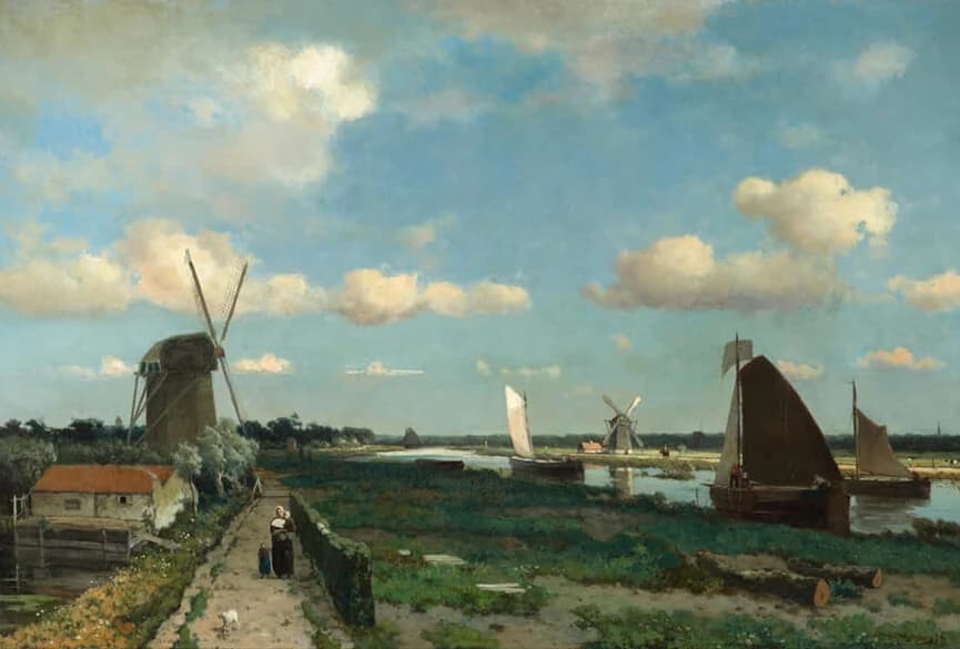 De Trekvliet – Johan Hendrik Weissenbruch