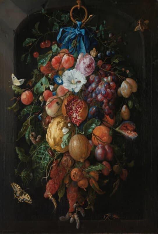 Festoen van vruchten en bloemen – Jan Davidsz