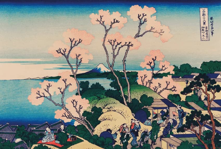 Goten-Yama Heuvel, Shinagawa aan de Tokaido – Aert Schouman
