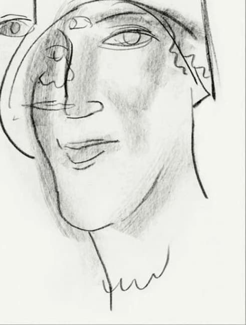 Hoofd en gezicht van een vrouw – Leo Gestel