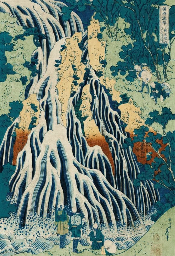 Kirifuri-waterval op de berg Kurokami in de provincie Shimotsuke – Katsushika Hokusai