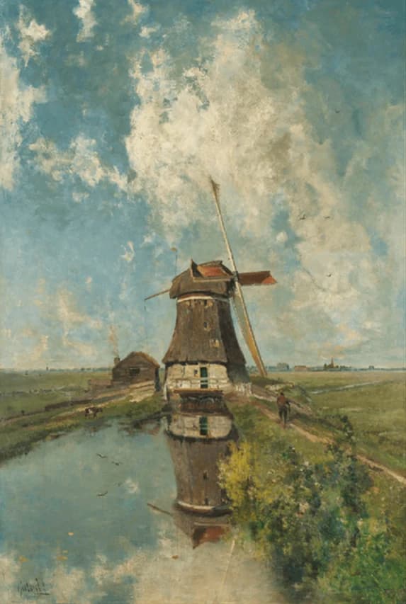 Molen in de poldervaart – Paul Gabriël