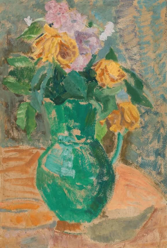 Kan met bloemen – Broncia Koller-Pinell