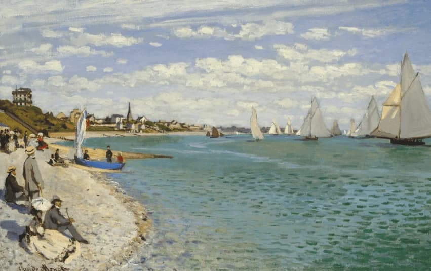 Regatta at Sainte-Adresse – Claude Monet