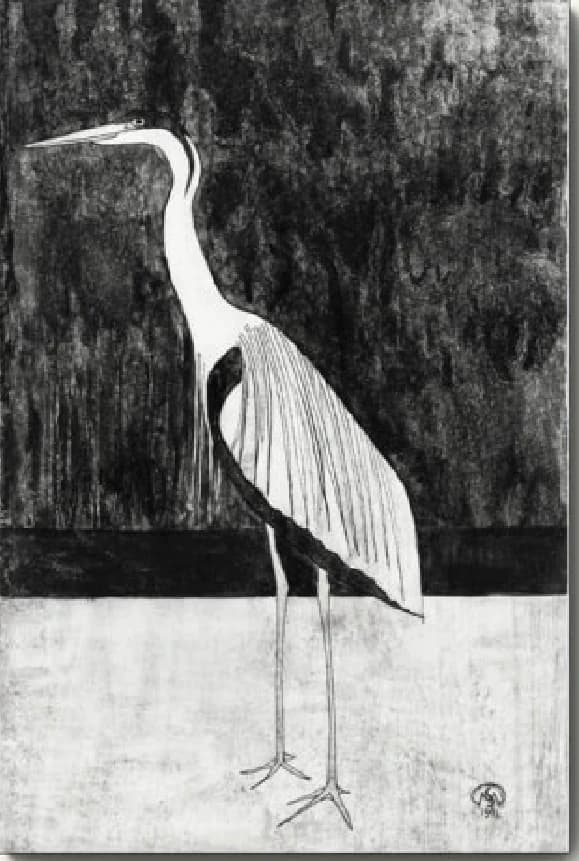 Reiger (zwart-wit) – Samuel Jessurun de Mesquita