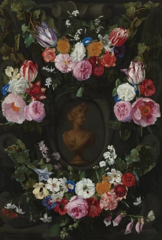 Standbeeld met bloemen – Jan Philip van Thielen