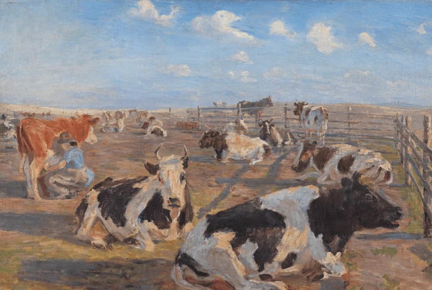 De melkplaats bij Meilgård – Theodor Philipsen