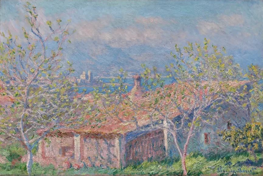 Tuinmanshuis bij Antibes – Claude Monet