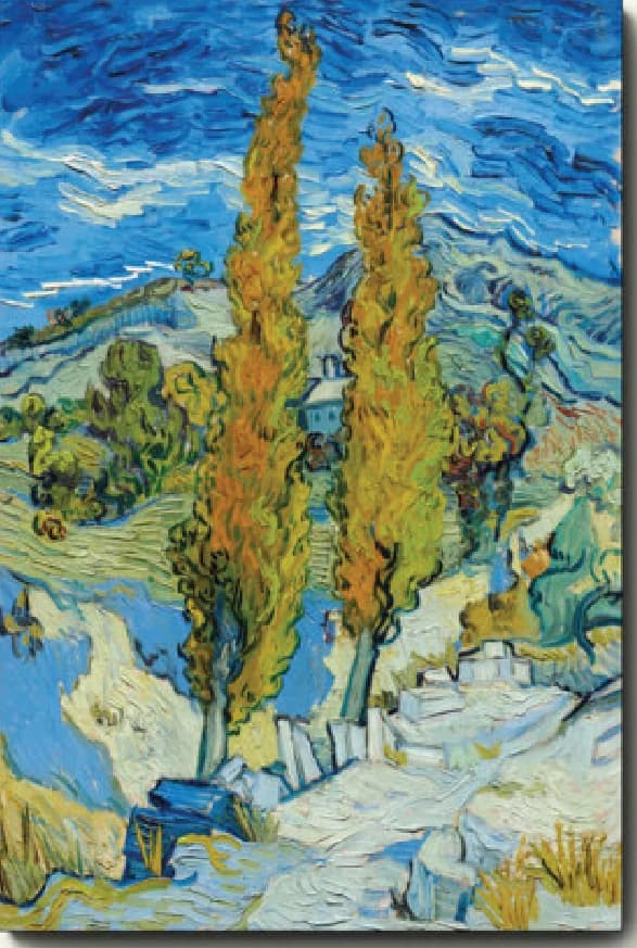 Twee populieren in de Apilles Bij Saint-Rémy – Vincent van Gogh