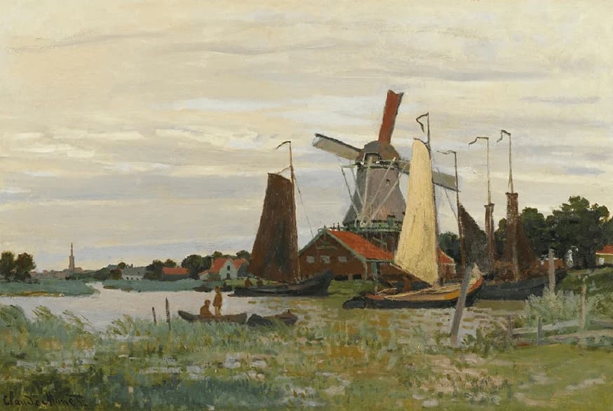 Un Moulin À Zaandam – Claude Monet