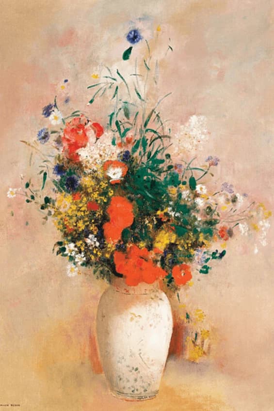 Vaas met bloemen – Odilon Redon