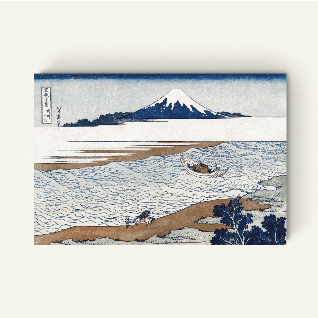 De Juweelrivier in de Provincie Musashi – Katsushika Hokusai