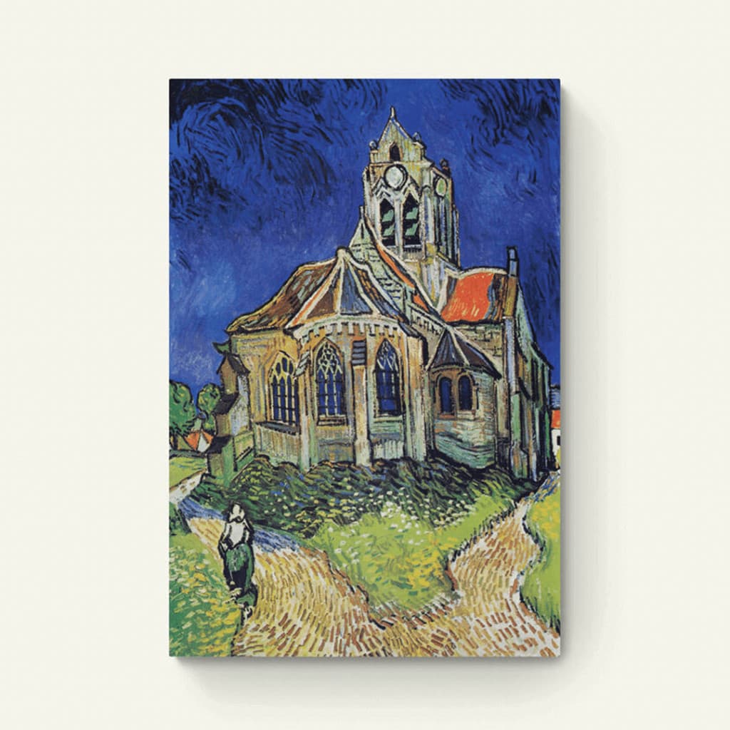 De kerk bij Auvers (Frankrijk) – Vincent van Gogh