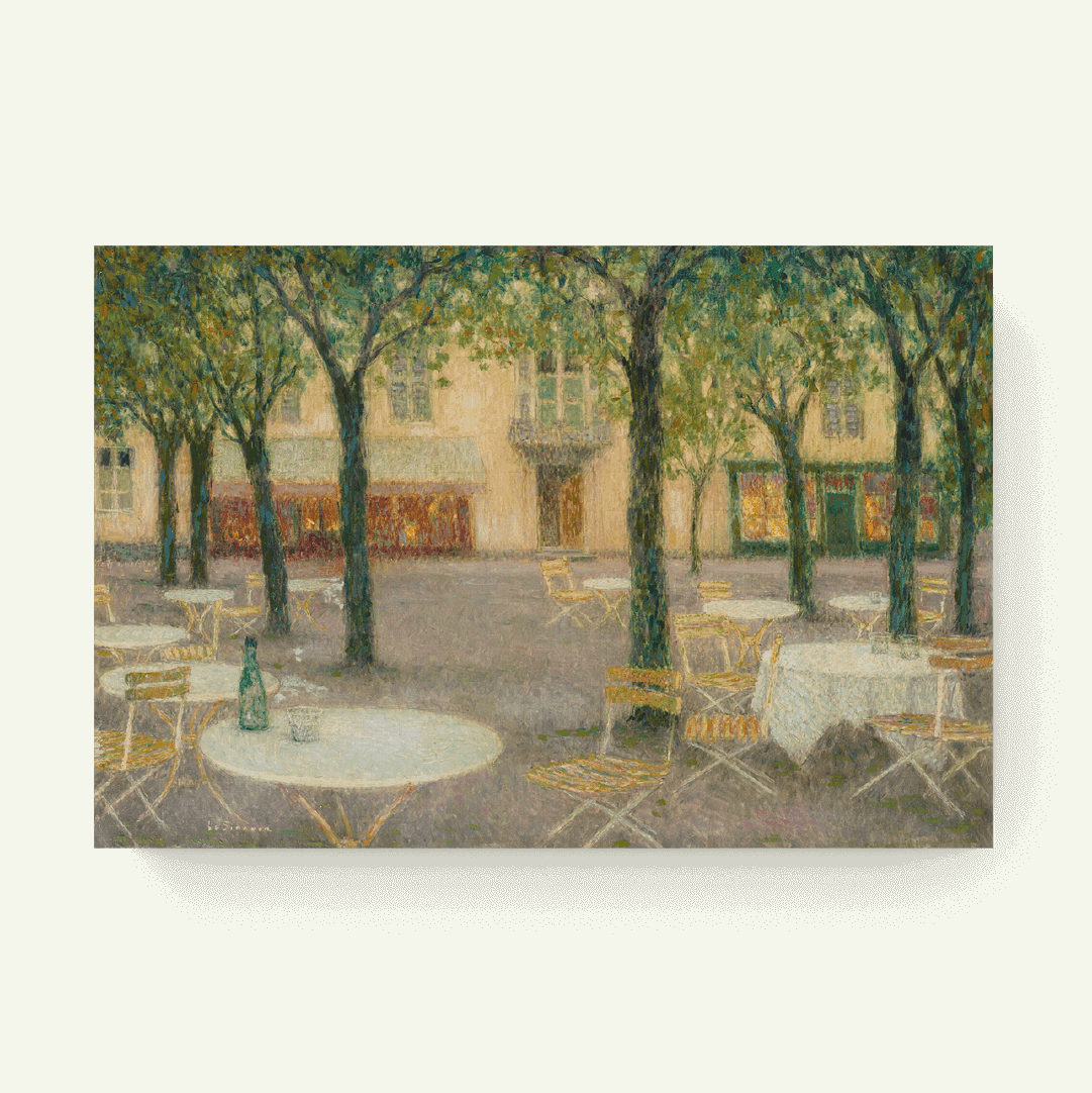 De Plek van de Waterdrinkers, Aix-les-Bains – Henri Le Sidaner