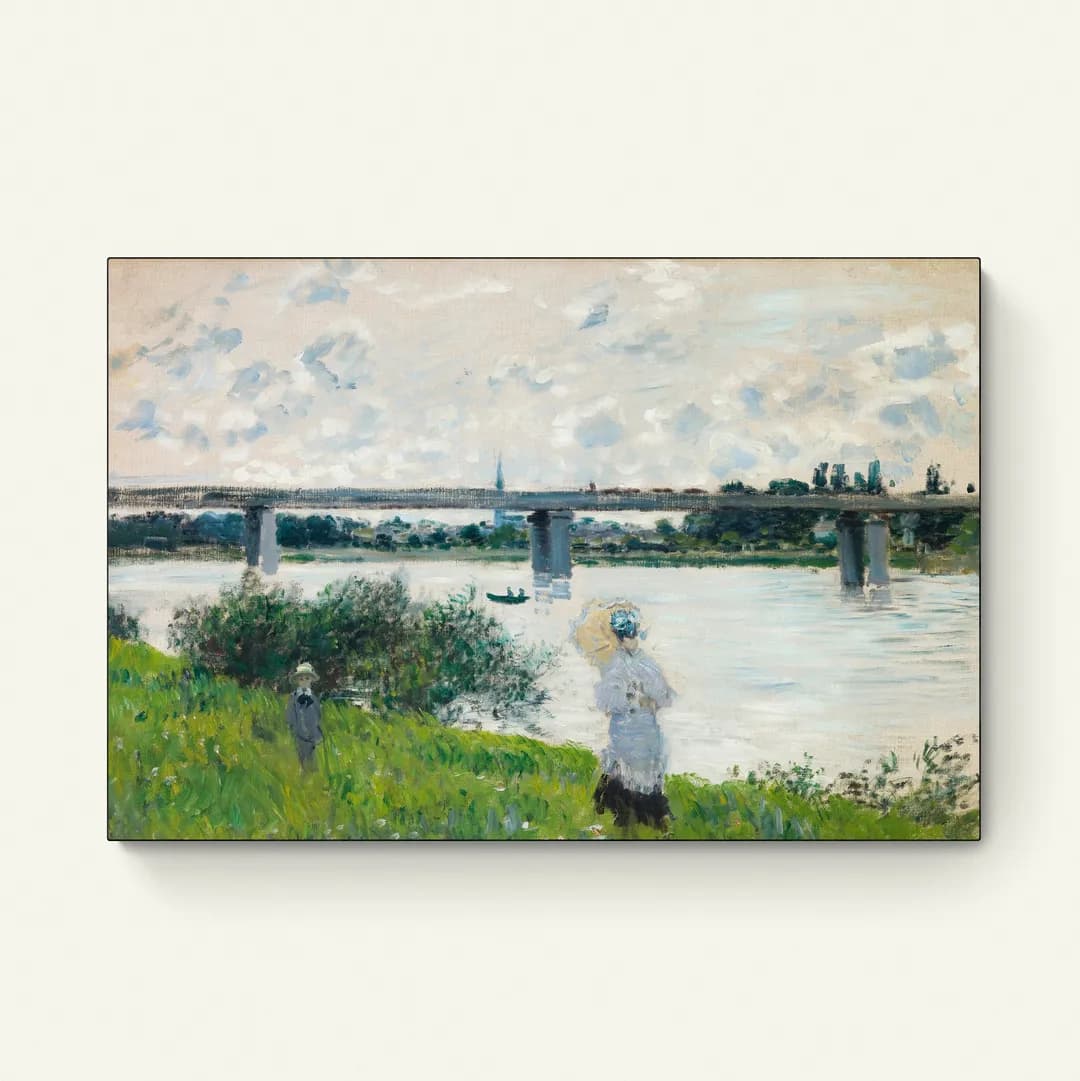 De Promenade met de Spoorwegbrug, Argenteuil – Claude Monet