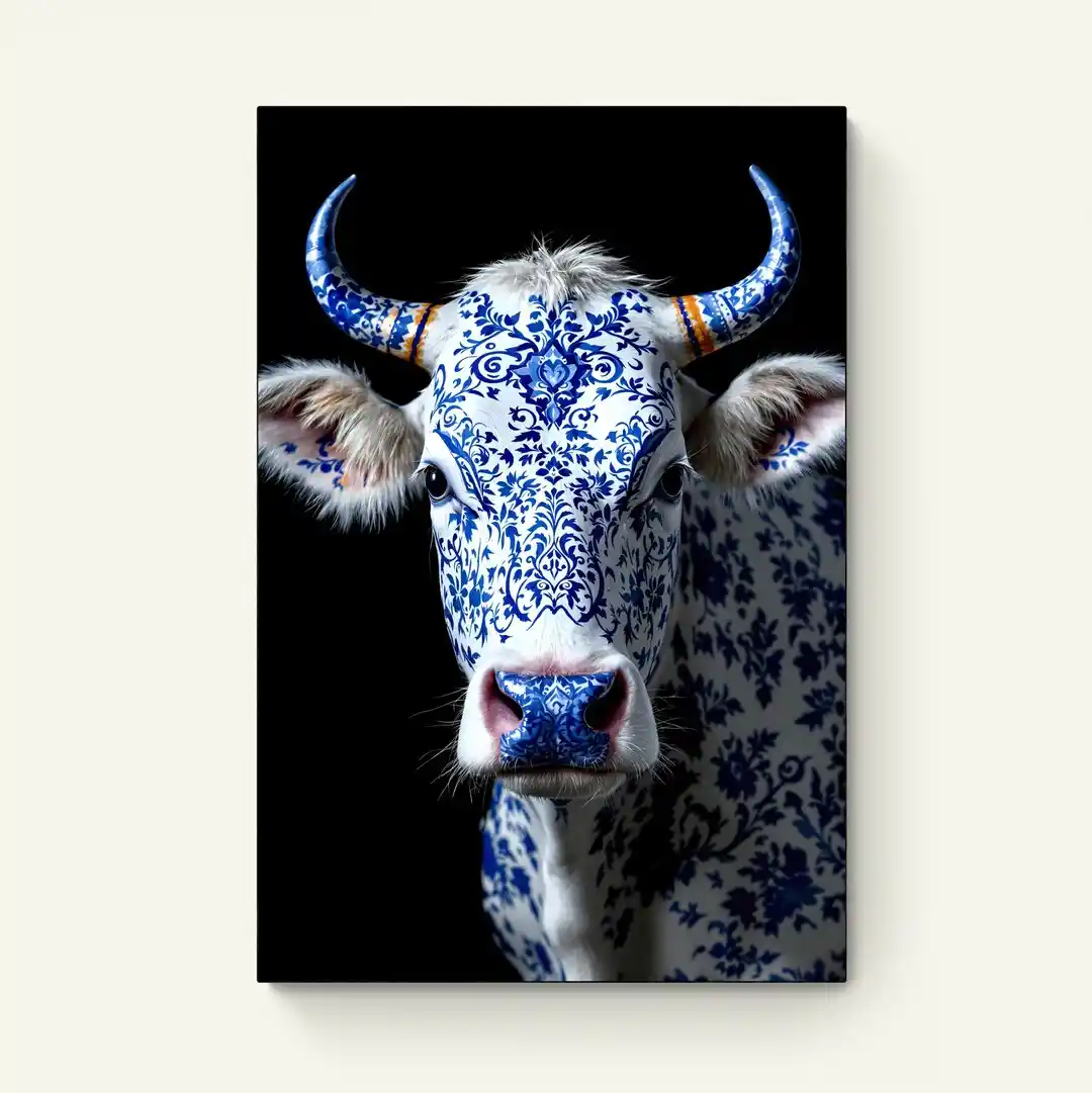 Delftsblauwe koe ||