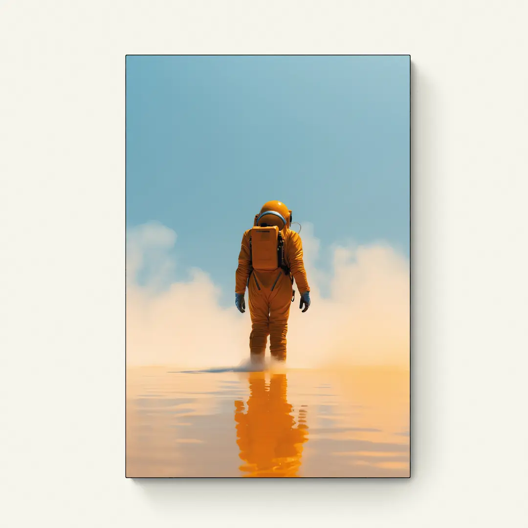 Eenzame Astronaut in de Woestijn