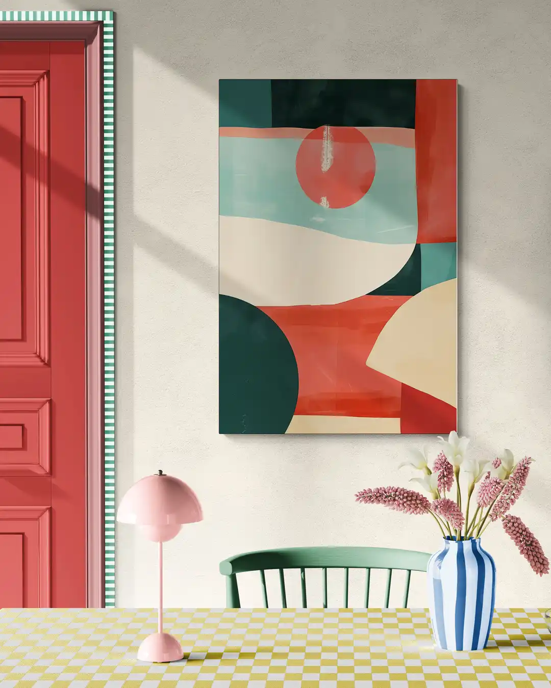 Geo Sunset in een interieur
