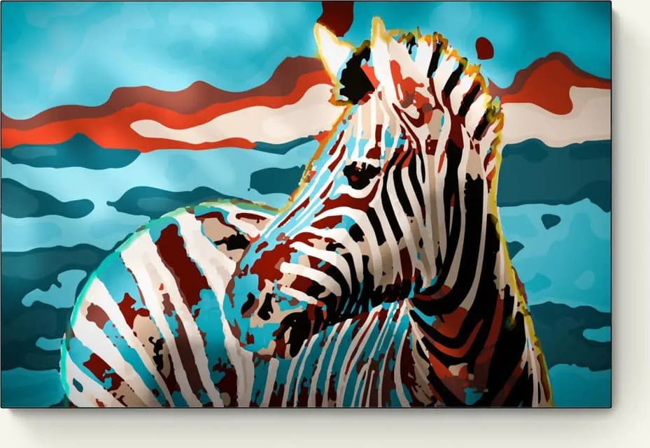 Zebra in de wildernis