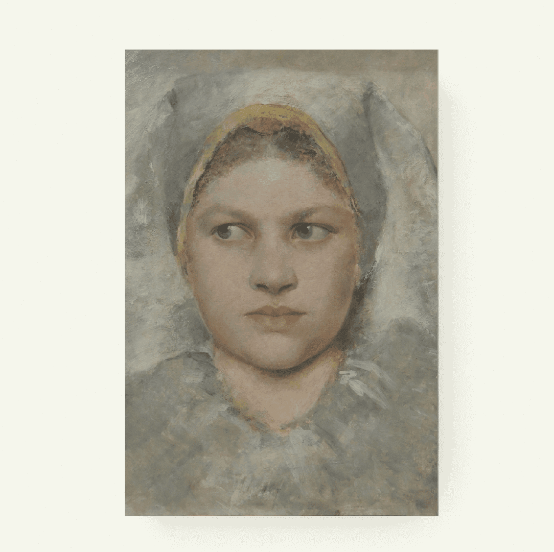 Studie van een meisjeshoofd – Gustav Klimt