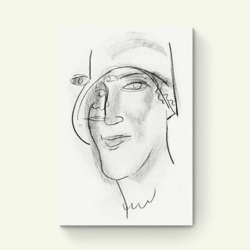 Hoofd en gezicht van een vrouw – Leo Gestel