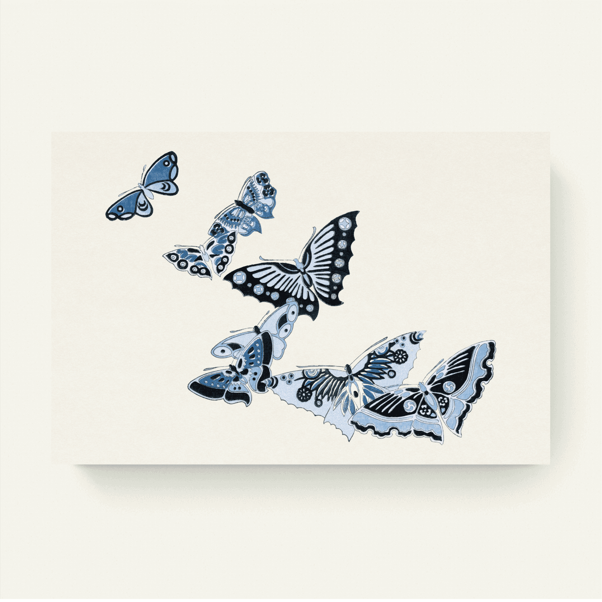 Japanese butterflies 2 – Kamisaka Sekka