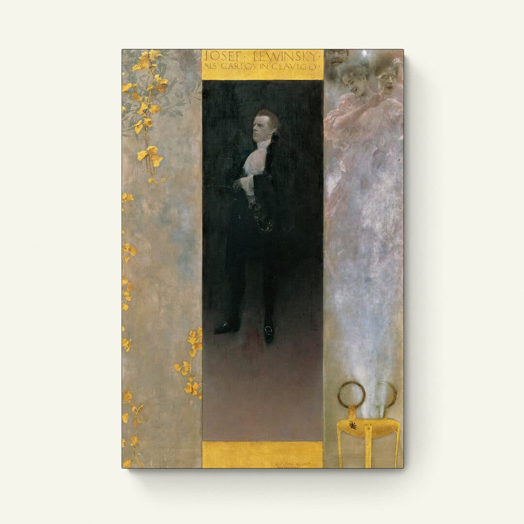 Josef Lewinsky als Carlos in Clavigo – Gustav Klimt