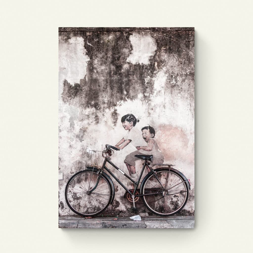 Kinderen met fiets