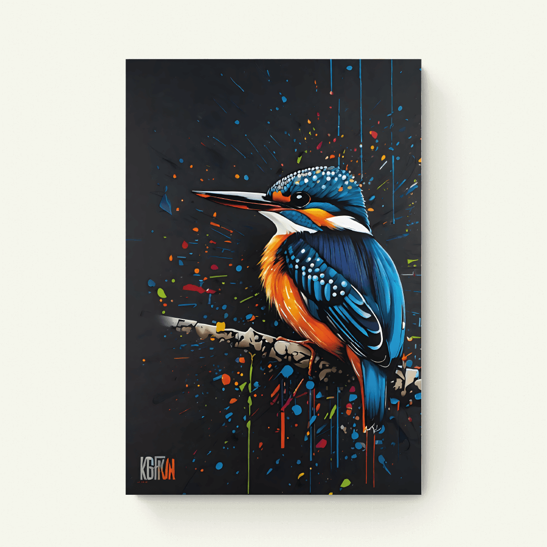 Kleurenvlucht van de IJsvogel