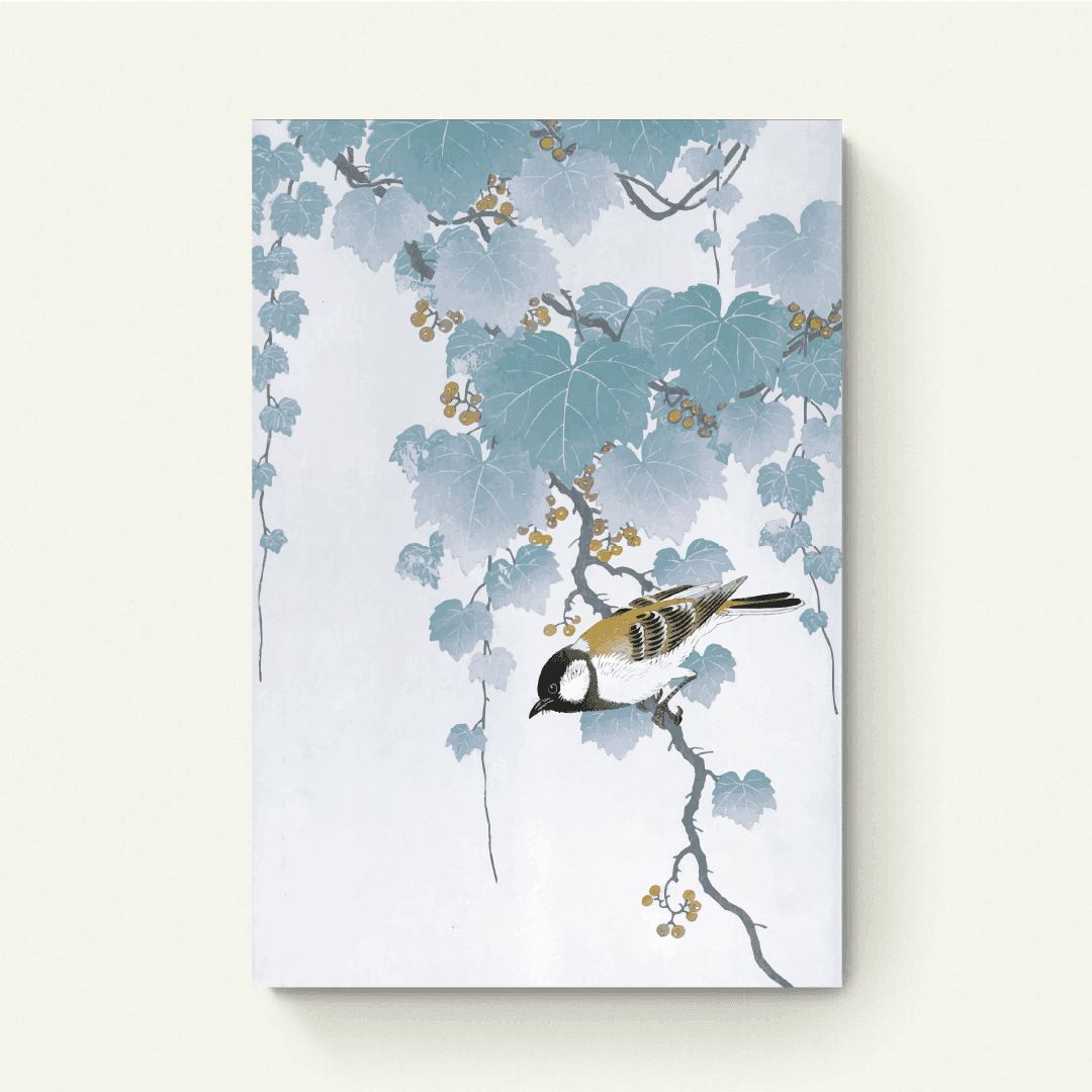 Koolmees op Paulownia Tak – Ohara Koson