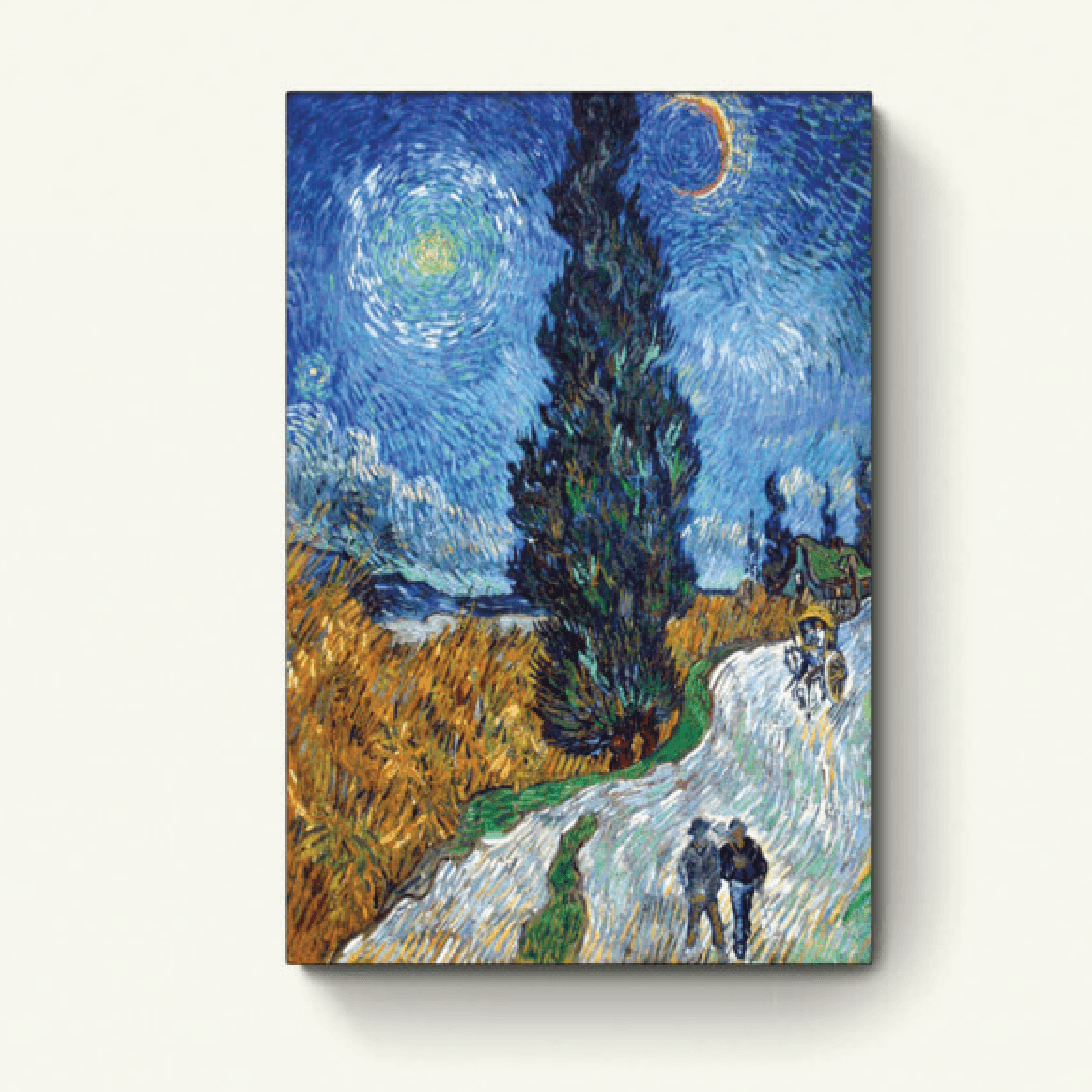 Landweg in de Provence bij nacht – Vincent van Gogh