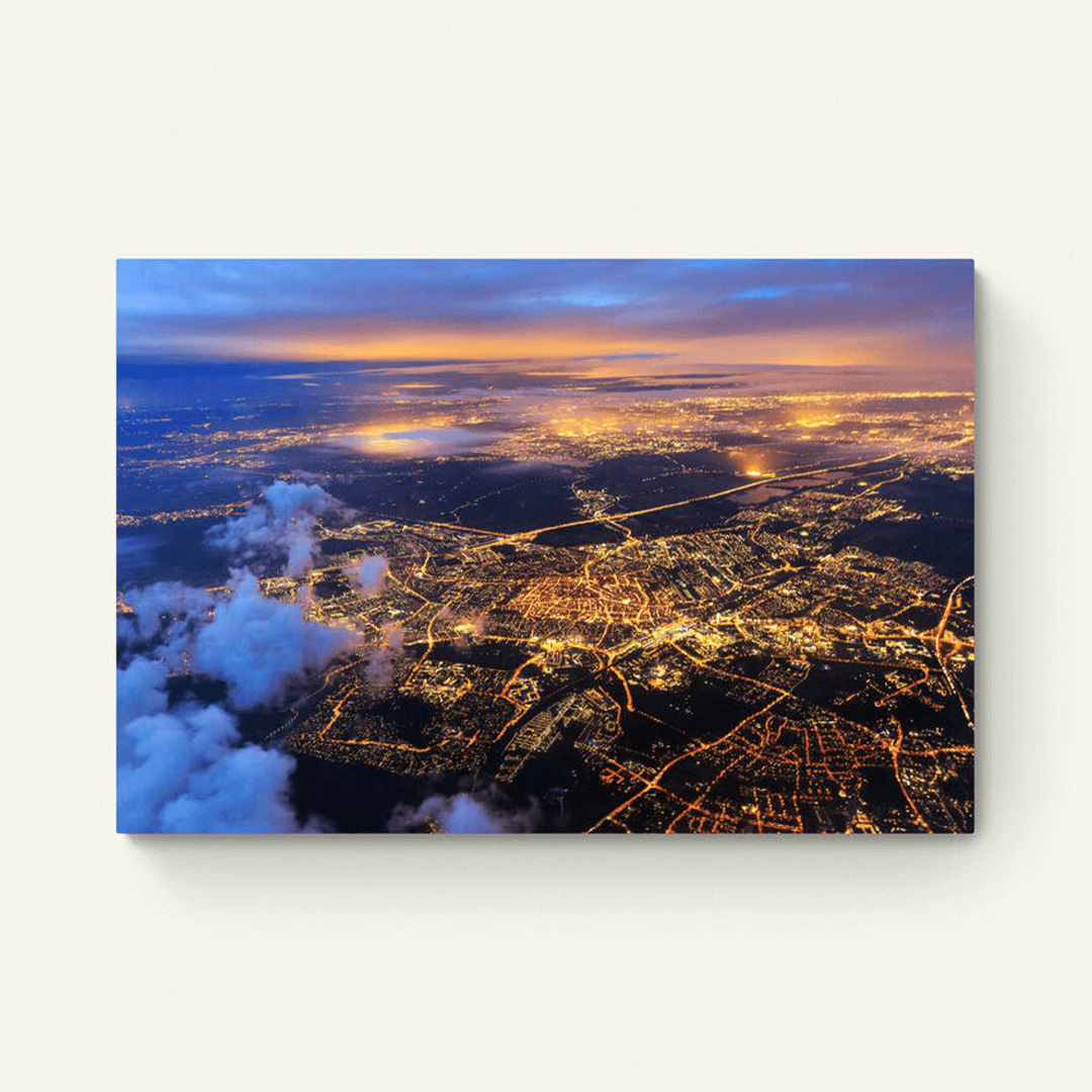 Luchtfoto van Leiden