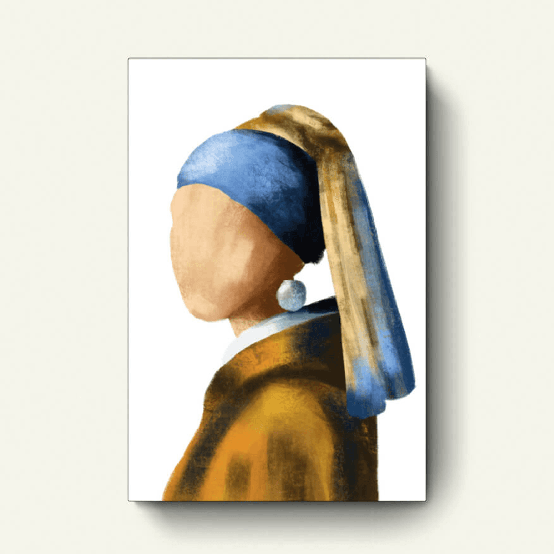 Meisje met de parel (brushed) – Johannes Vermeer