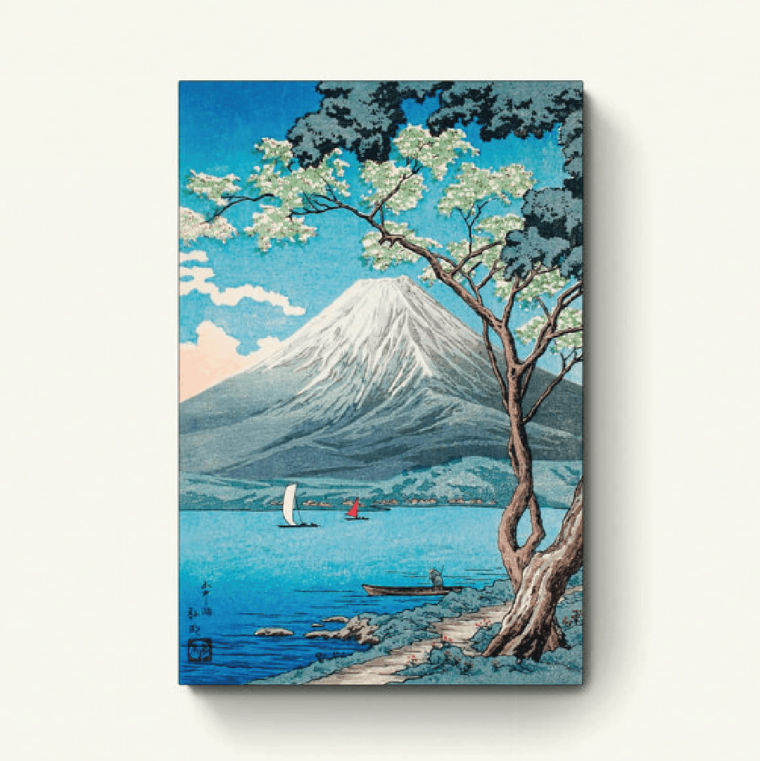 De Fuji vanaf het Yamanaka-meer