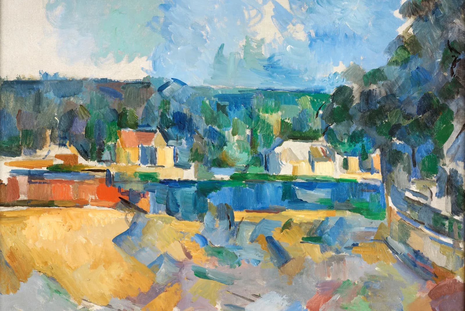 Aan de oever van een rivier – Paul Cézanne