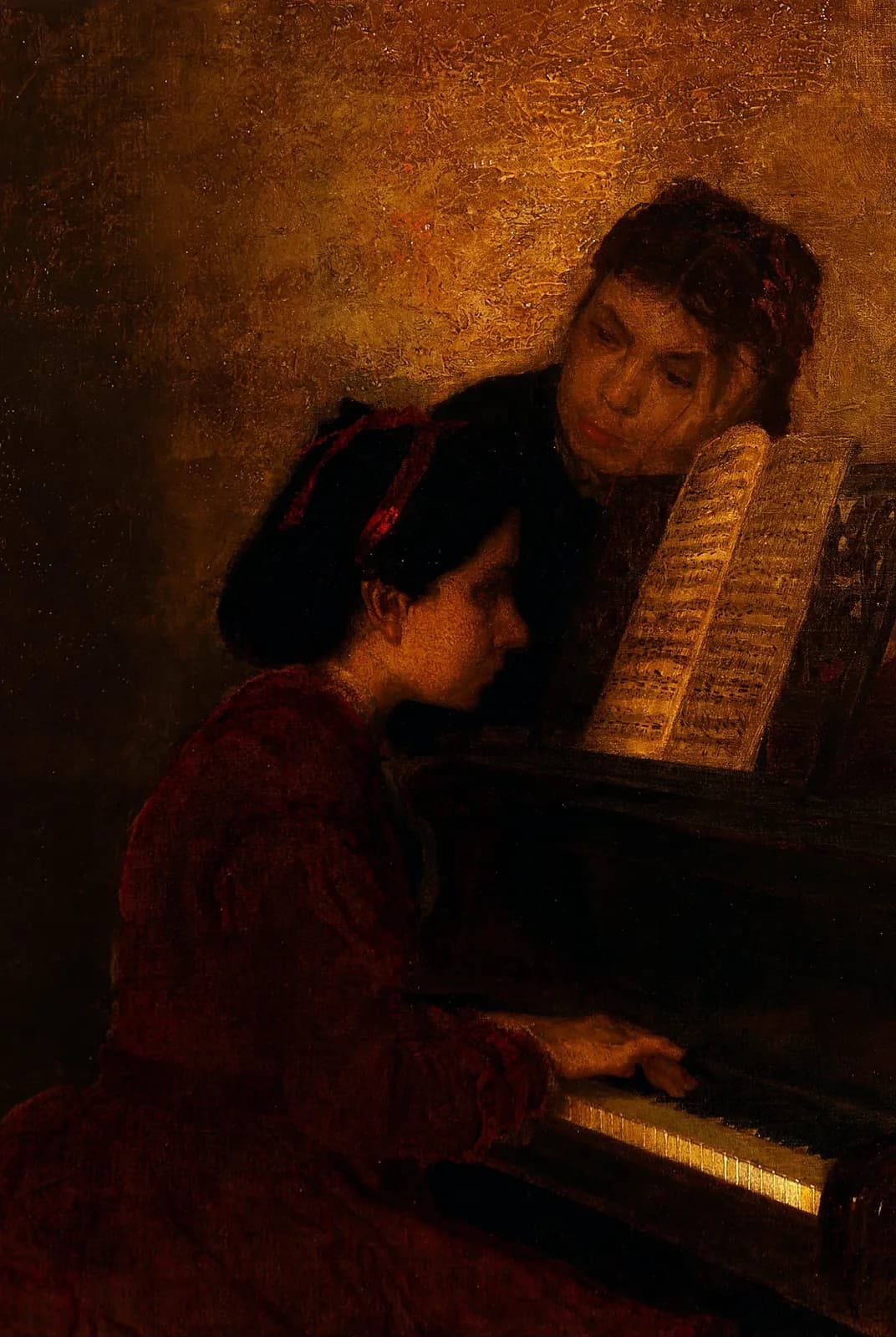 Aan de piano – Thomas Eakins