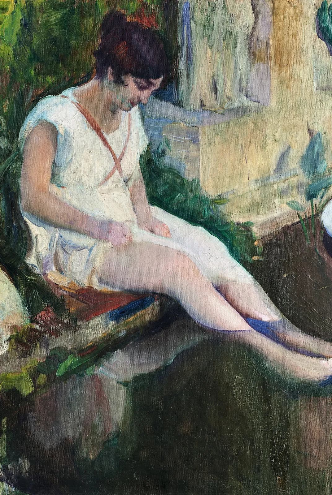 Aan de vijver in de tuin van de kunstenaar – Joaquín Sorolla