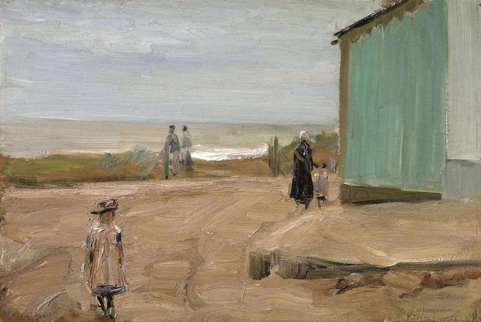 Aan het strand van Noordwijk, 1908 – Max Liebermann