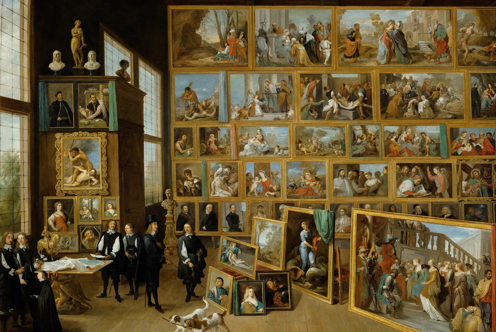 Aartshertog Leopold Willem in zijn Schilderijengalerij – David Teniers