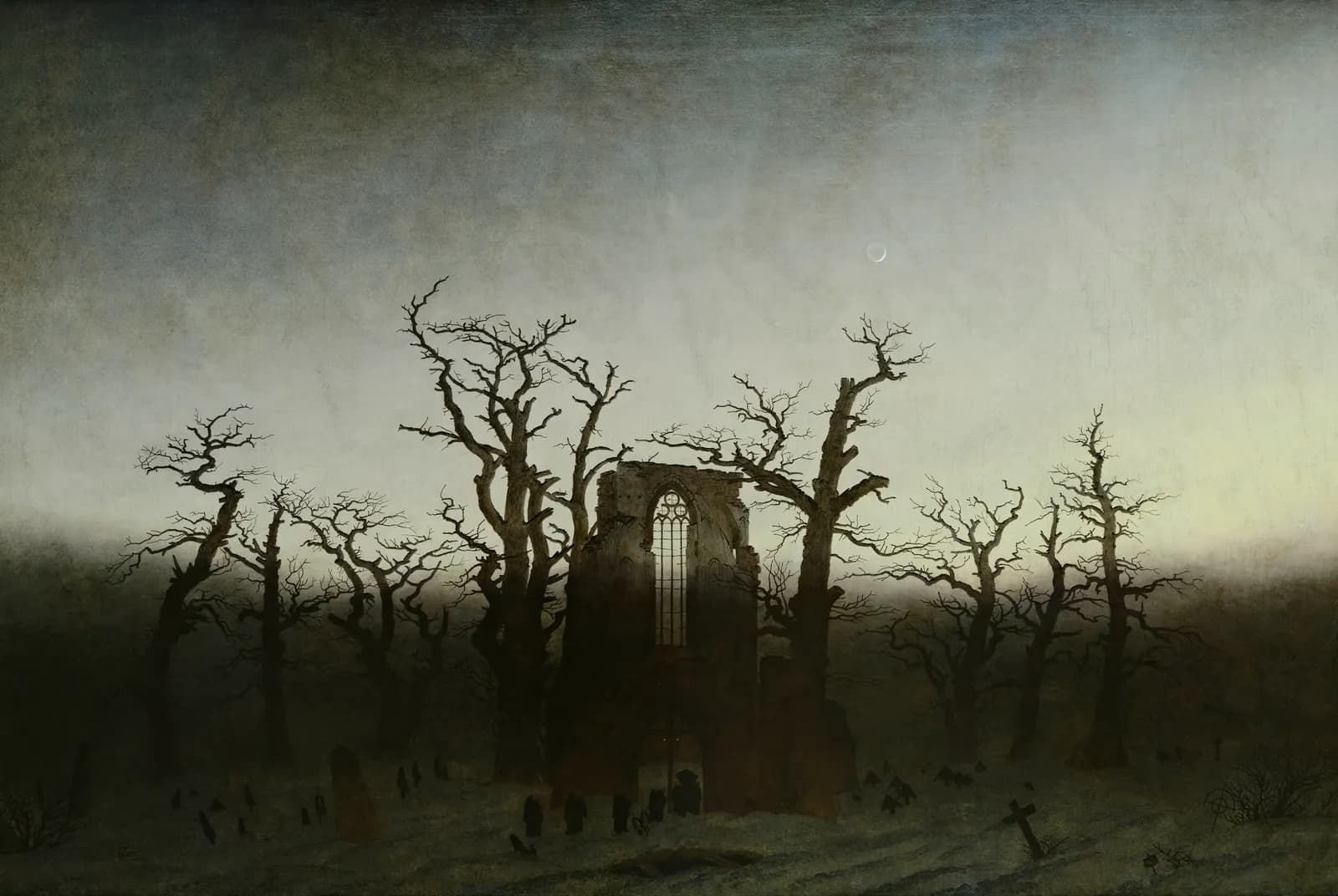 Abdij in het eikenbos – Caspar David Friedrich