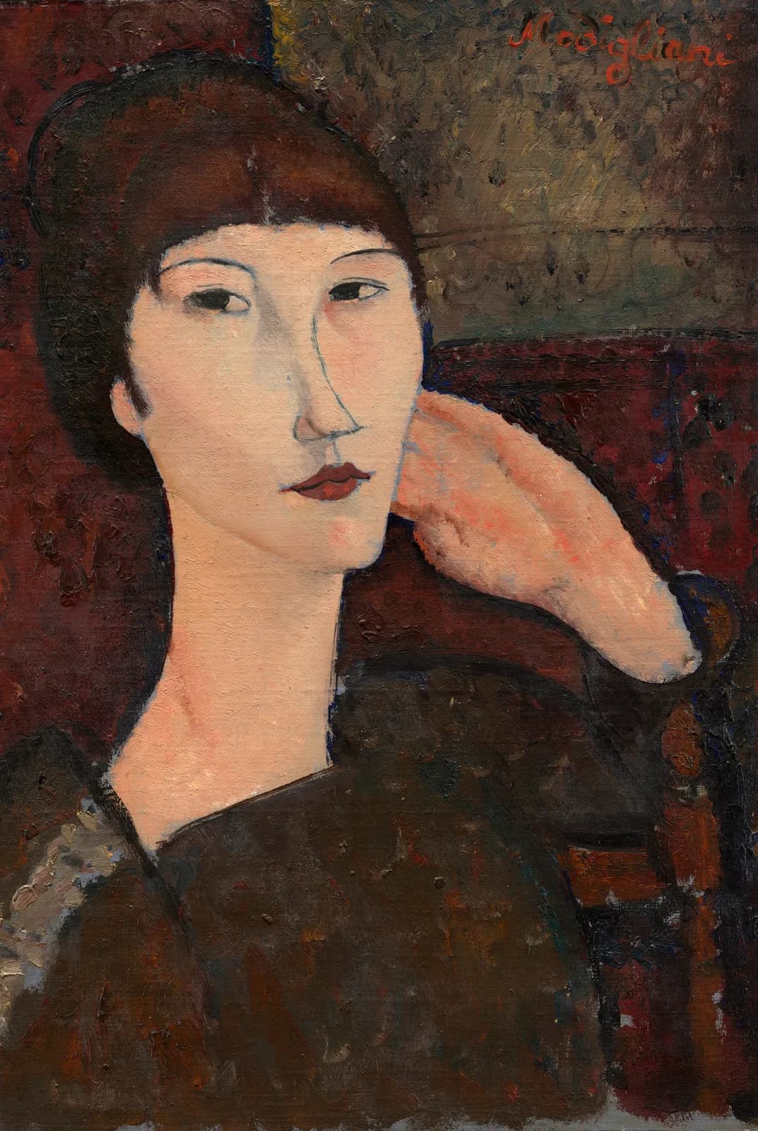 Adrienne, vrouw met pony – Amedeo Modigliani