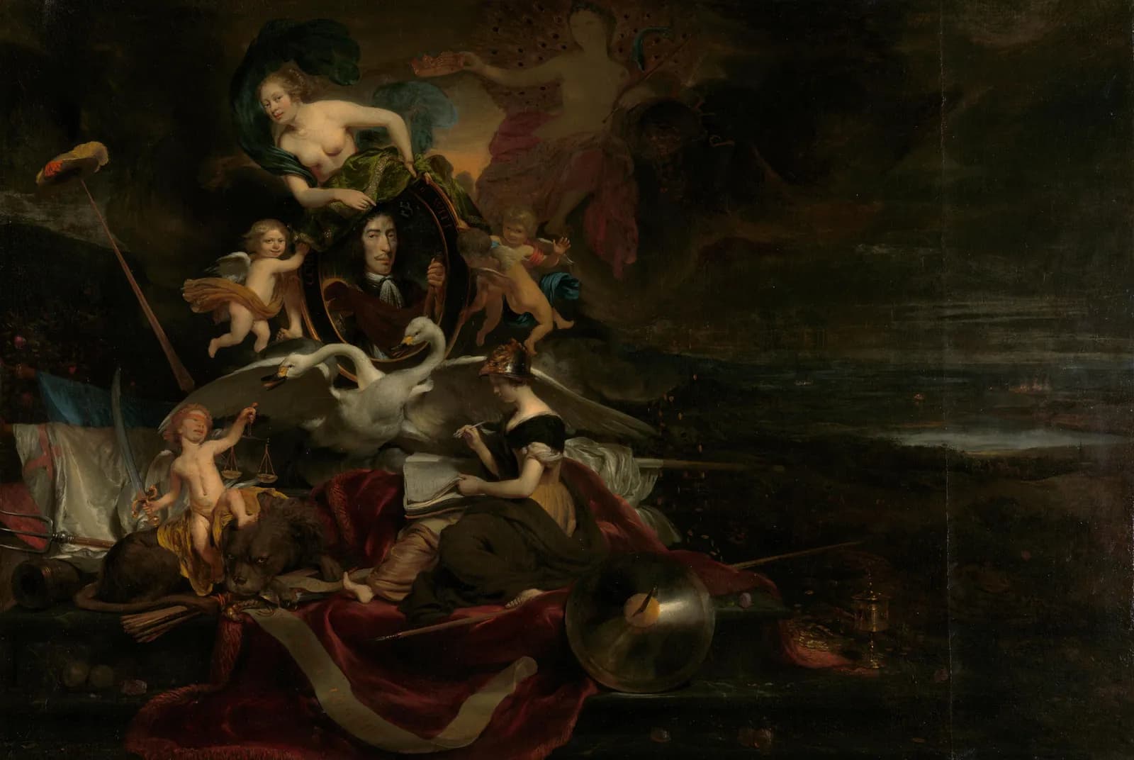 Allegorie op de Tocht naar Chatham, 1667 – Bisschop