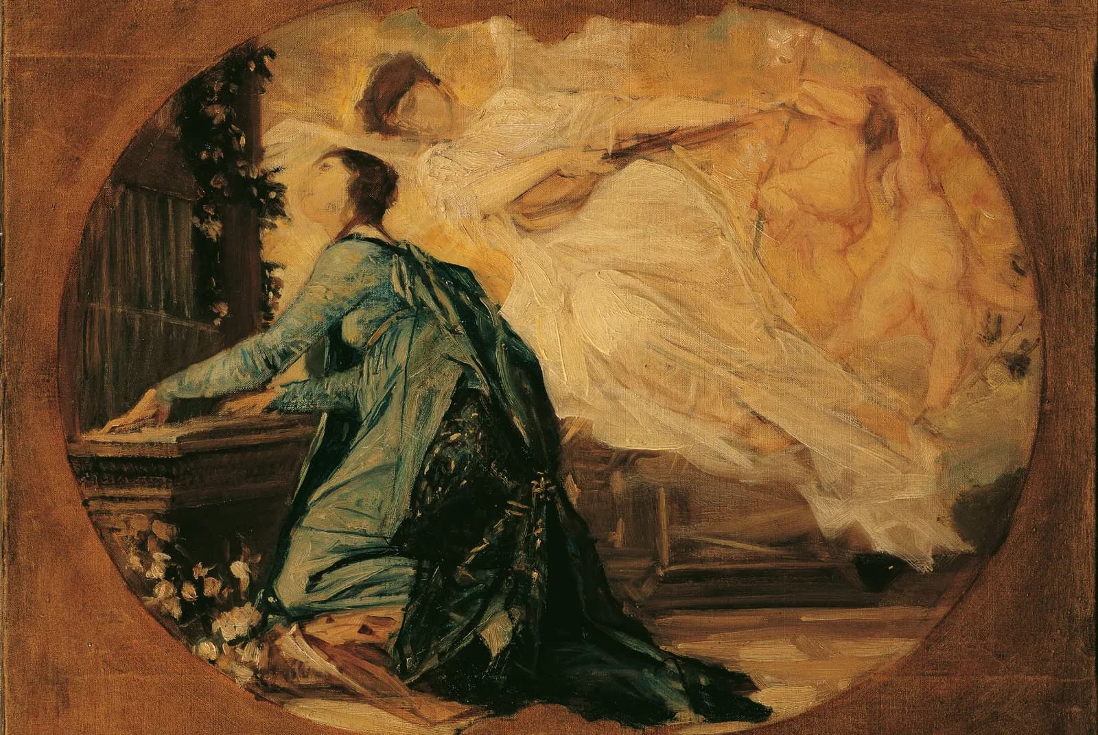 Allegorie van de heilige muziek – Gustav Klimt