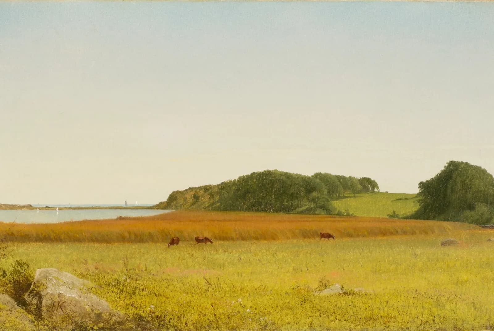 Almy's Pond bij Newport – John Frederick Kensett