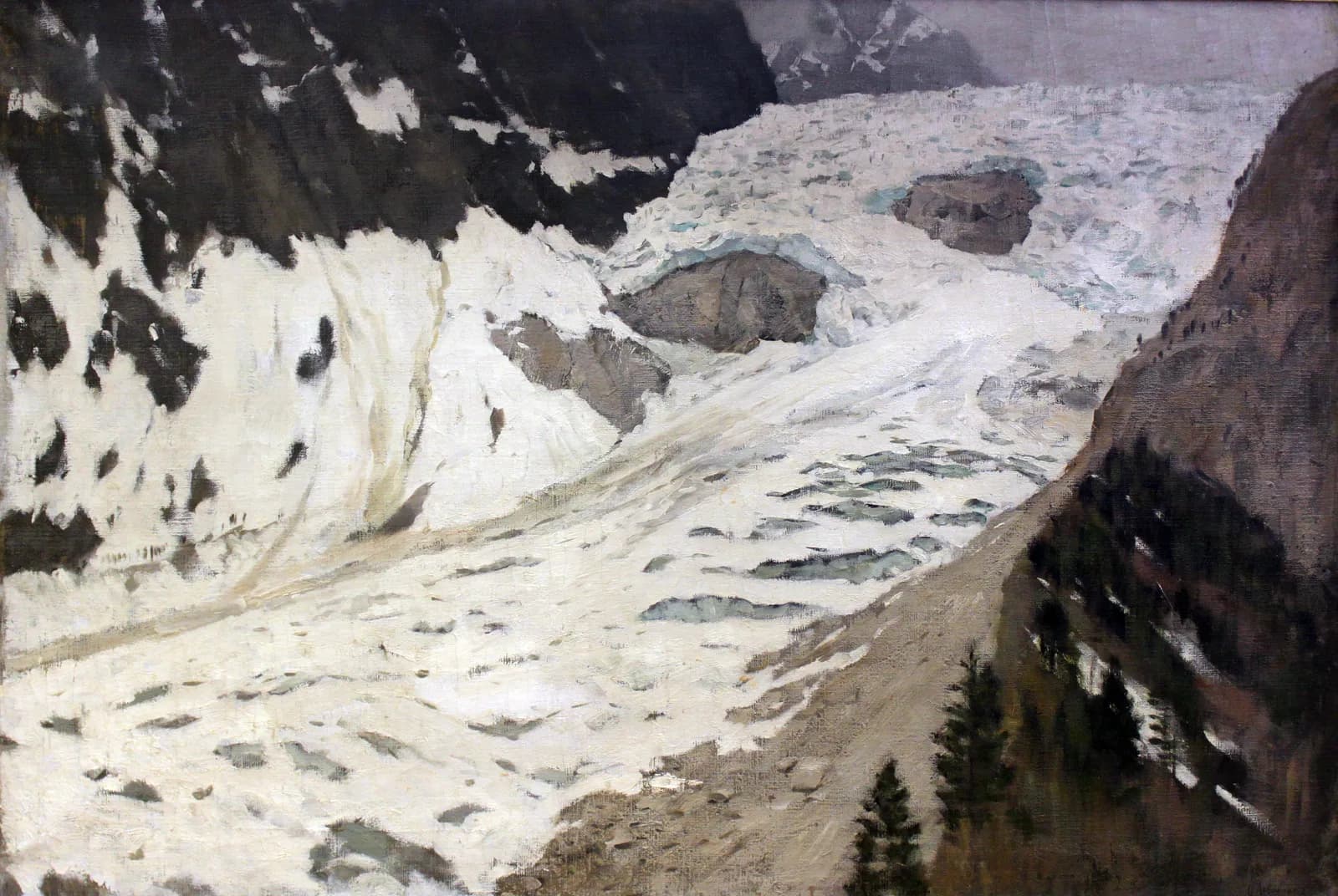 Alpenlandschap met Gletsjer – Isaac Levitan