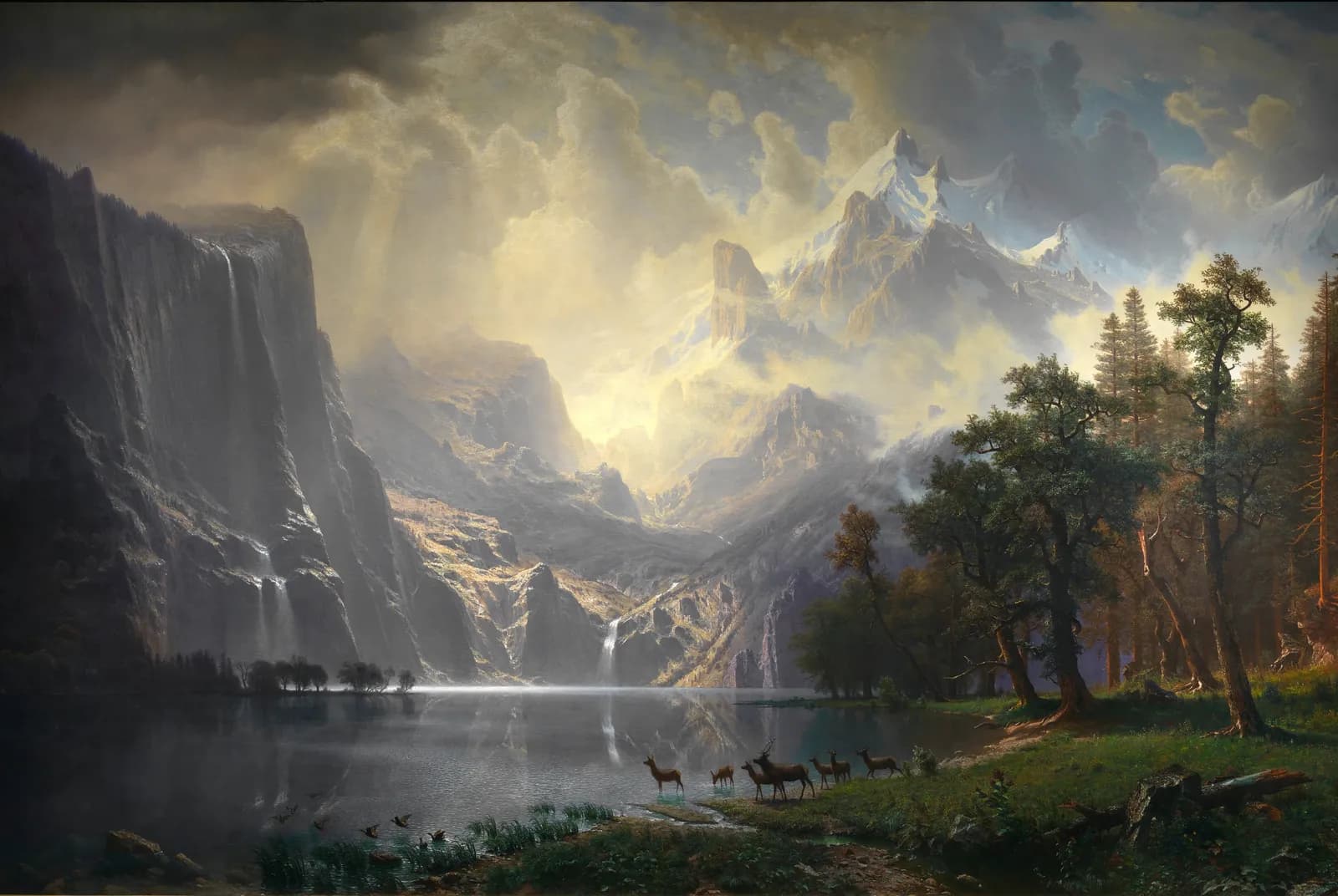 Among the Sierra Nevada, California (1868) – Albert Bierstadt