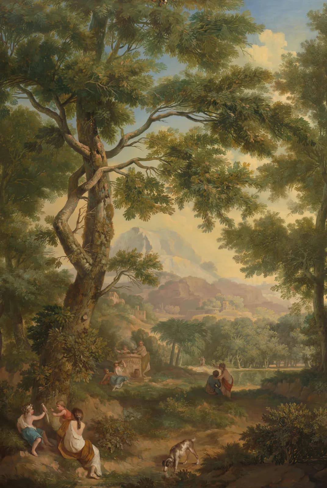 Arcadisch landschap met kinderen en een vogel – Andriessen
